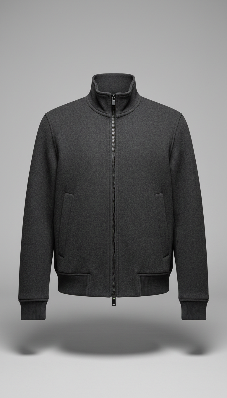 Monochrome Embossed Crewneck