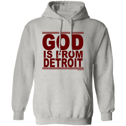 #GodIsFromDetroit - Pullover Hoodie (Maroon)