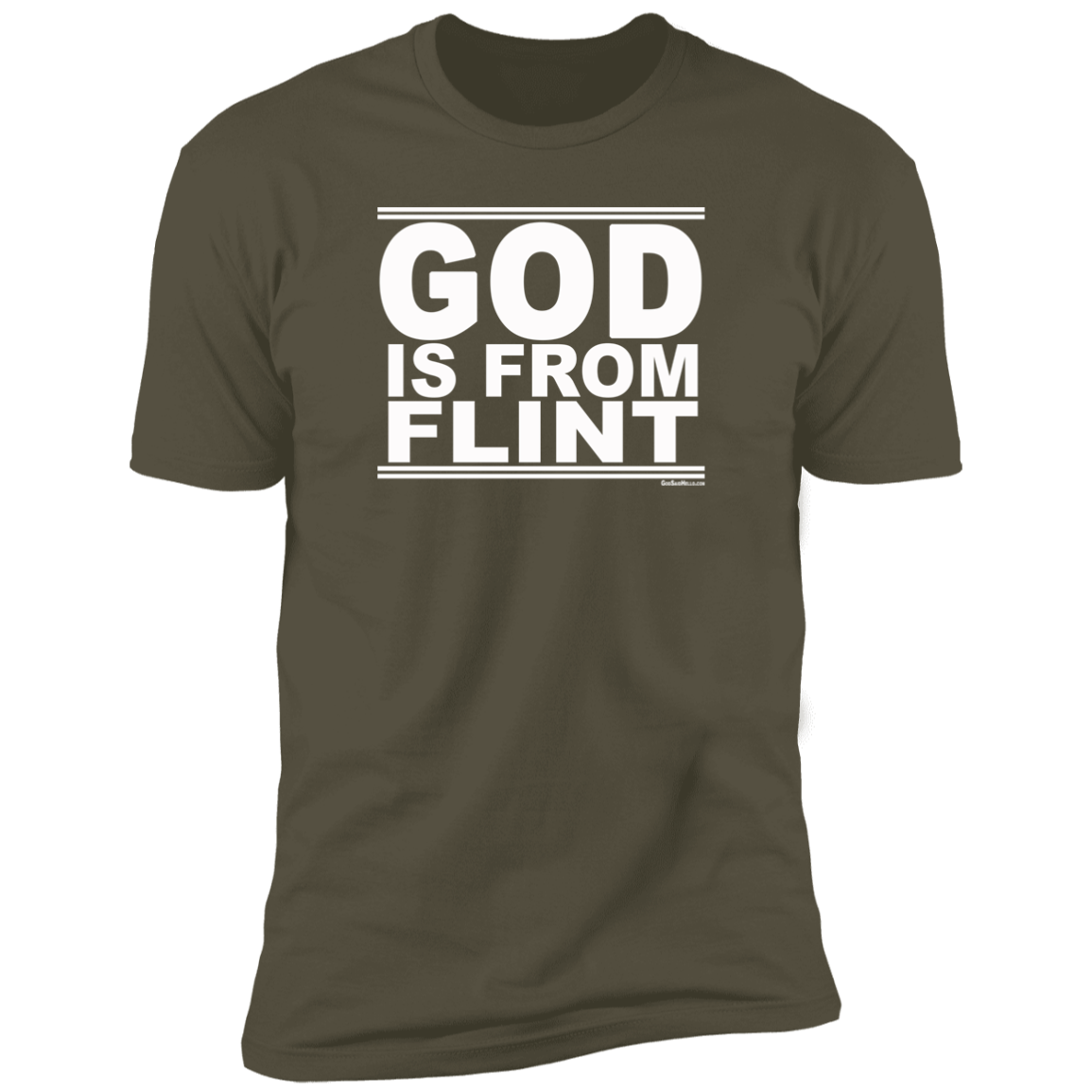 #GodIsFromFlint - Men's Shortsleeve Tee