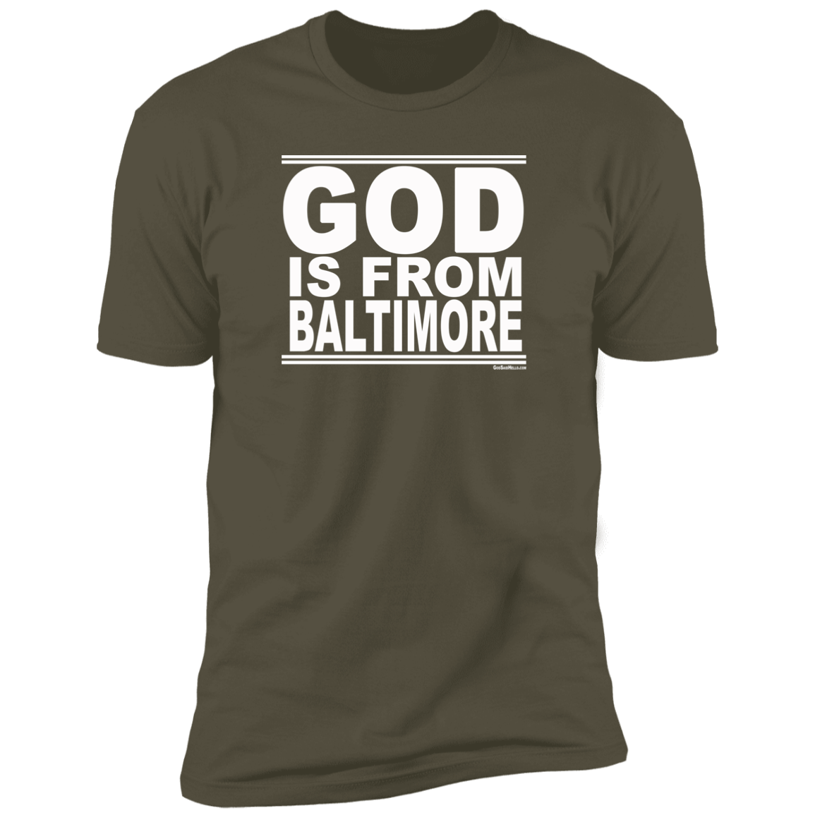 #GodIsFromBaltimore - Men's Shortsleeve Tee
