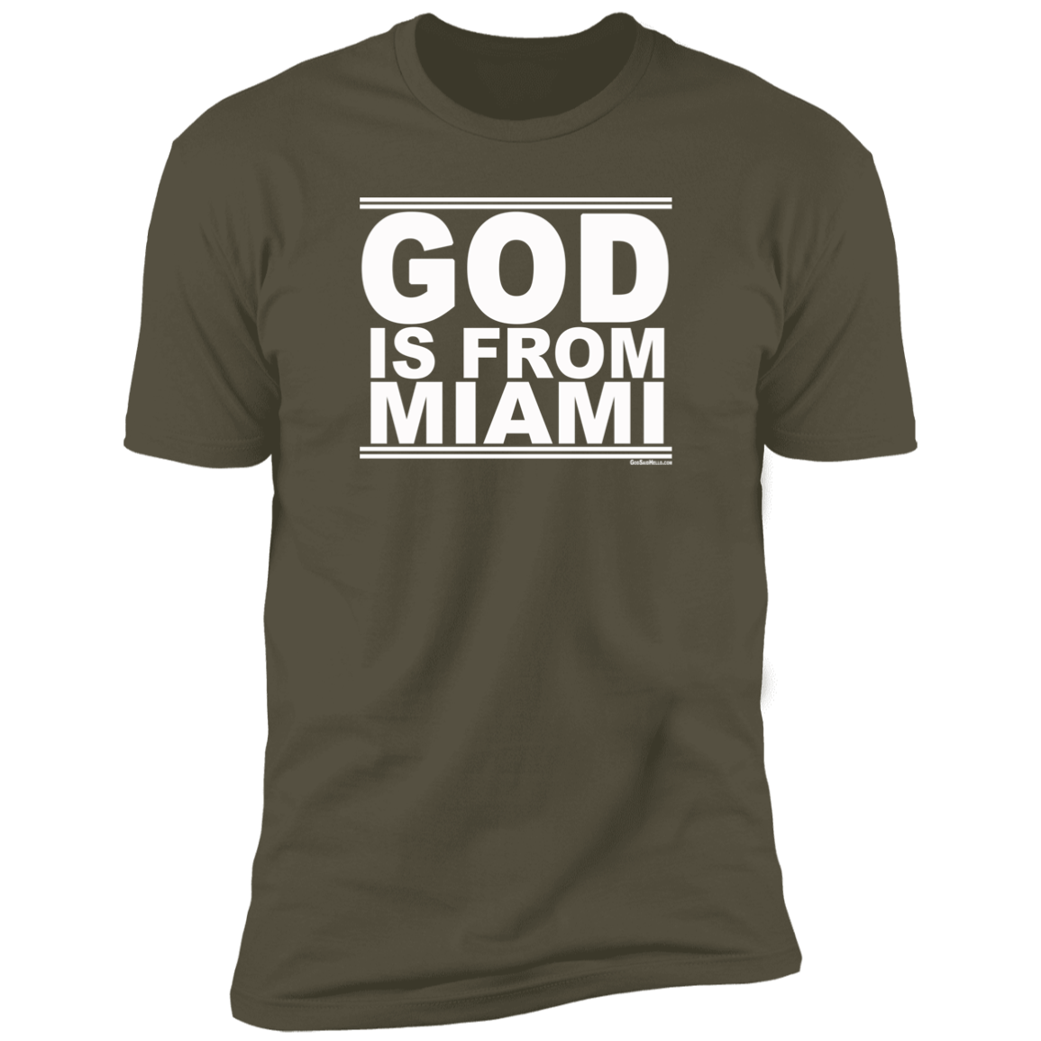 #GodIsFromMiami - Men's Shortsleeve Tee