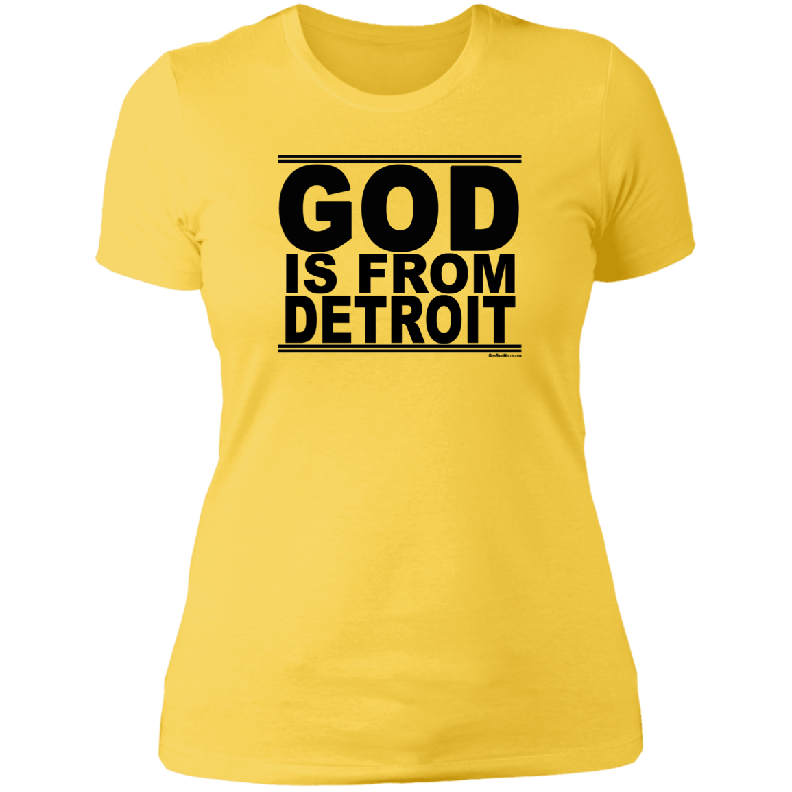 #GodIsFromDetroit - Women's Shortsleeve Tee