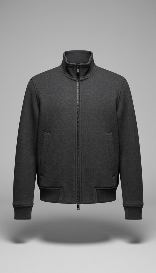 Monochrome Embossed Crewneck