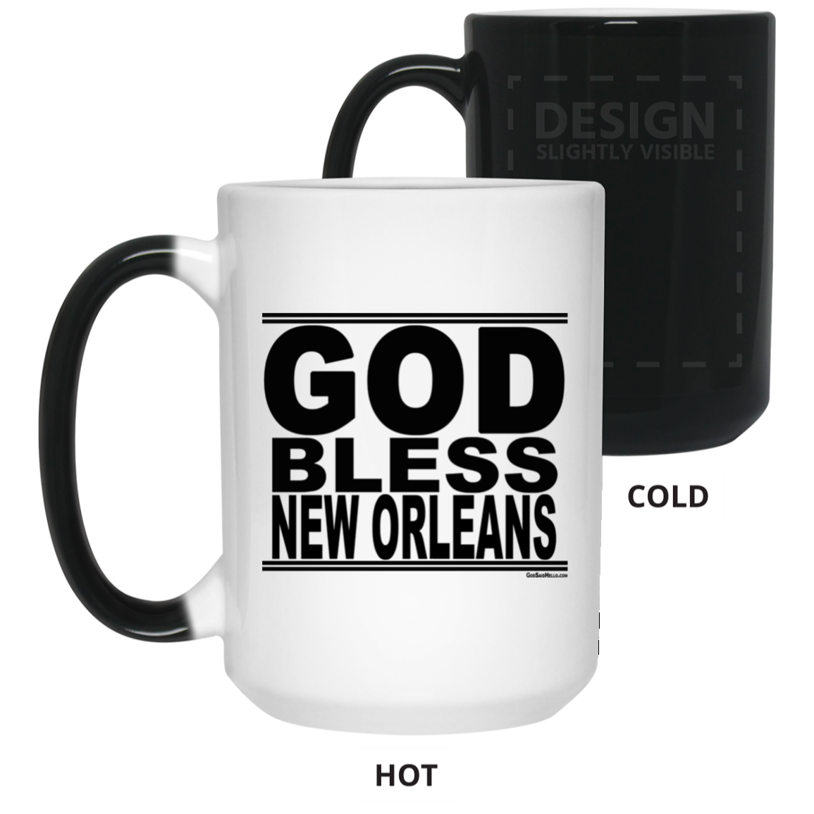 #GodBlessNewOrleans - Color Changing Mug