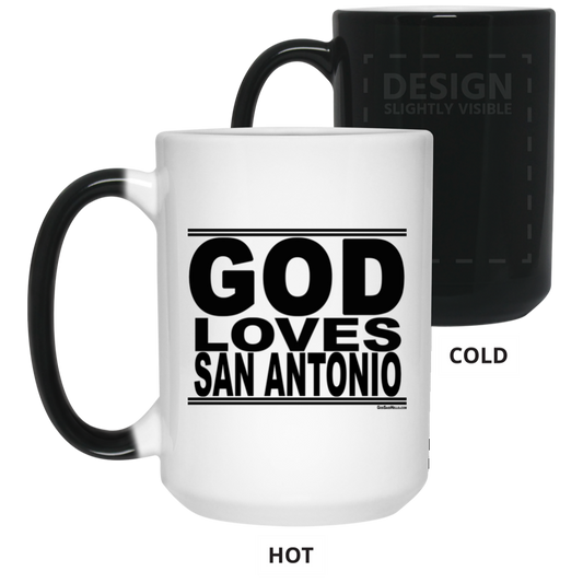 #GodLovesSanAntonio - Color Changing Mug